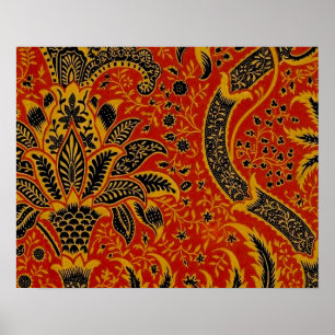 Antik William Morris India Wallpaper Poster