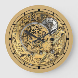 Antike 1700’s Steampunk Große Wanduhr