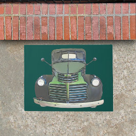 Antike 1947 Lkw-Sketch-Türschwelle Mat Rug Fußmatte