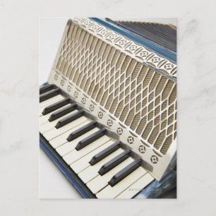 Antike Accordion-Tastatur Postkarte