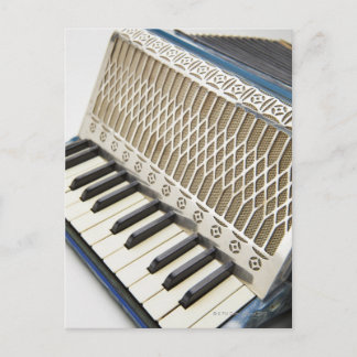 Antike Accordion-Tastatur Postkarte