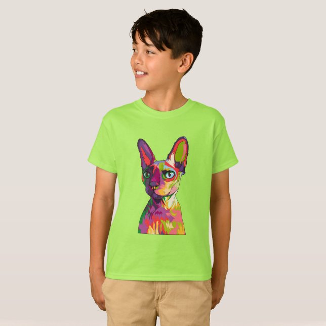 Antike ägyptische Katze T-Shirt (Vorne ganz)