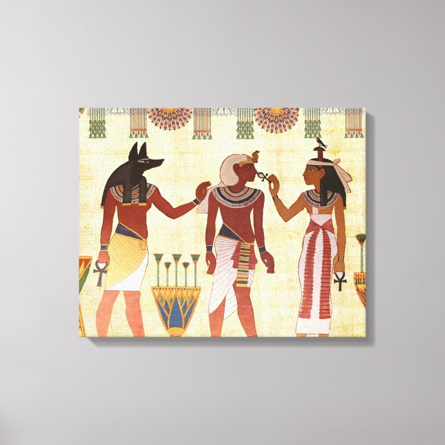 Antike ägyptische Kunst Leinwanddruck (Vorderseite)