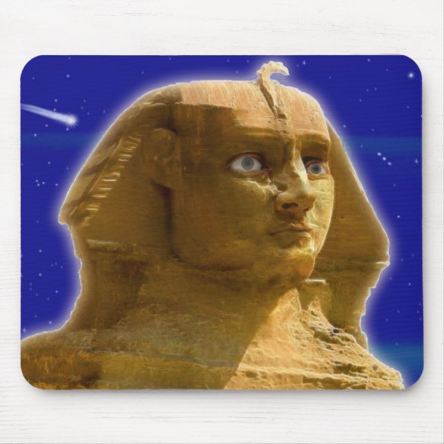 Antike ägyptische Sphinx im Gizeh Art Design Mousepad (Vorne)