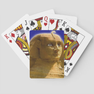Antike ägyptische Sphinx im Gizeh Art Design Spielkarten