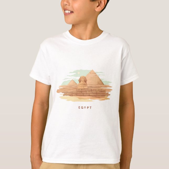 Antike ägyptische Zivilisation coole Pyramiden Des T-Shirt (Vorderseite)