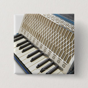 Antike Akkordeon-Tastatur Button