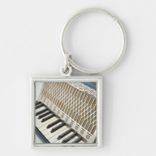 Antike Akkordeon-Tastatur Schlüsselanhänger