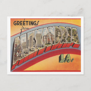 Antike Alexandria Louisiana Postkarte