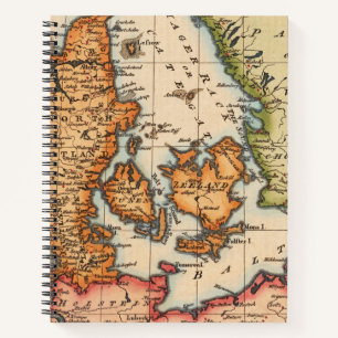 Antike Alte Karte Inspiriert (10) Notizbuch