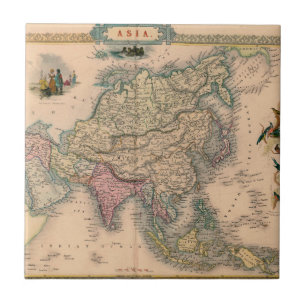 Antike Alte Karte Inspiriert (11) Fliese