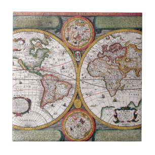 Antike Alte Karte Inspiriert (12) Fliese