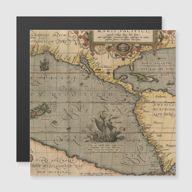 Antike Alte Karte Inspiriert (14) Gepäckanhänger (Vorne/Hinten)