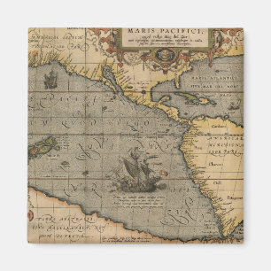 Antike Alte Karte Inspiriert (14) Gepäckanhänger Magnet