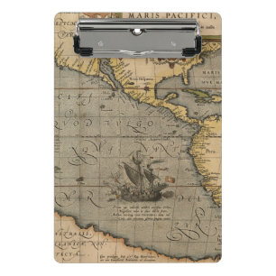 Antike Alte Karte Inspiriert (14) Gepäckanhänger Mini Klemmbrett