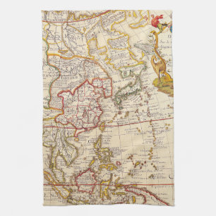 Antike Alte Karte Inspiriert (6) Geschirrtuch