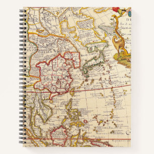Antike Alte Karte Inspiriert (6) Notizbuch