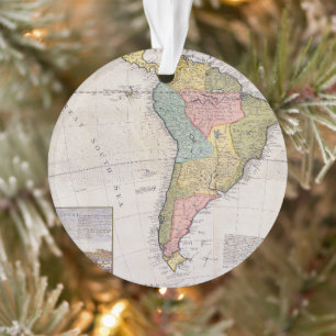 Antike Alte Karte Inspiriert (8) Ornament