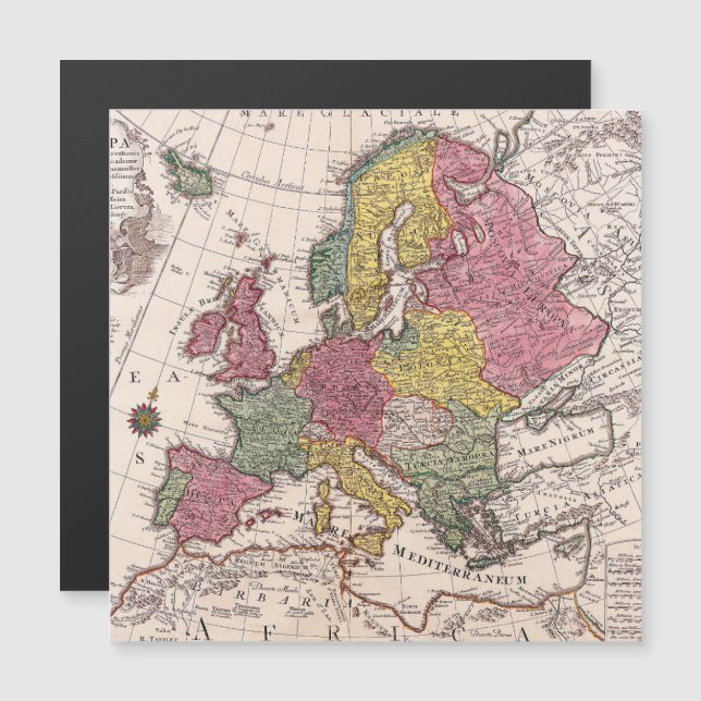 Antike Alte Karte Inspiriert (9) (Vorne/Hinten)