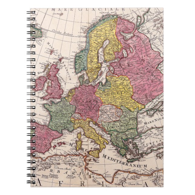 Antike Alte Karte Inspiriert (9) Notizblock (Vorderseite)