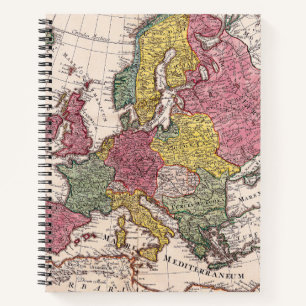 Antike Alte Karte Inspiriert (9) Notizbuch