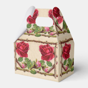 Antike alte Rose rustikal viktorianisch klassisch Geschenkschachtel