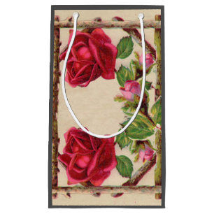 Antike alte Rose rustikal viktorianisch klassisch Kleine Geschenktüte