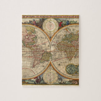 Antike alte seltene und historische Weltkarte Puzzle