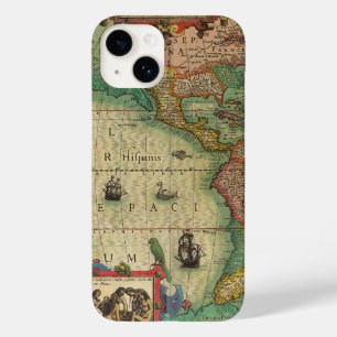 Antike alte Weltkarte der Amerikas von Hondius Case-Mate iPhone 14 Hülle