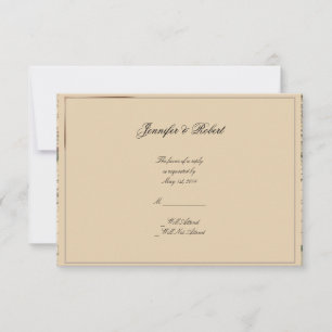 Antike alte Weltkarte für Hochzeitsreaktion RSVP Karte