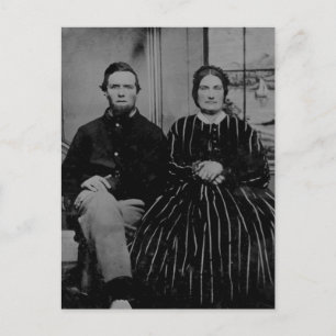 Antike amerikanische Familienpostkarte Postkarte