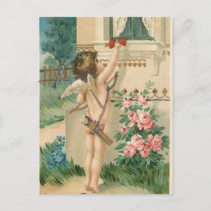 Antike Amor mit Herz Postkarte