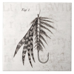 Antike Angel-Fliegen aus dem 19. Jahrhundert Alte Fliese
