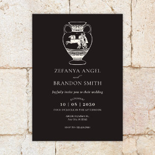 Antike antike Vase Vintage Kunst Einladung