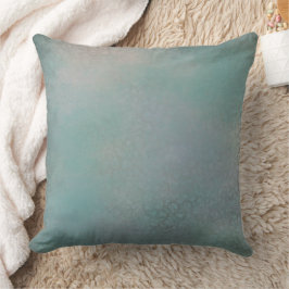 Antike Aquamarine Imitate zeichnen Vintages Muster Kissen