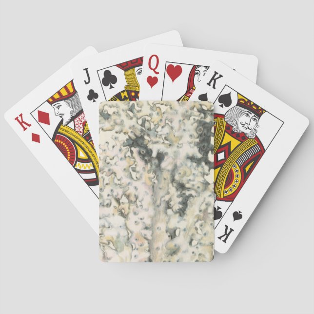 Antike Aquarell-Koralle Spielkarten (Rückseite)