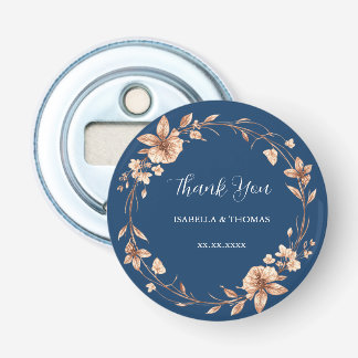 Antike Aquarell-Roségold-Gänseblümchen-Blumen-Bota Flaschenöffner