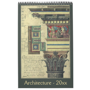 Antike Architektur aus der Renaissance-Epoche Kalender
