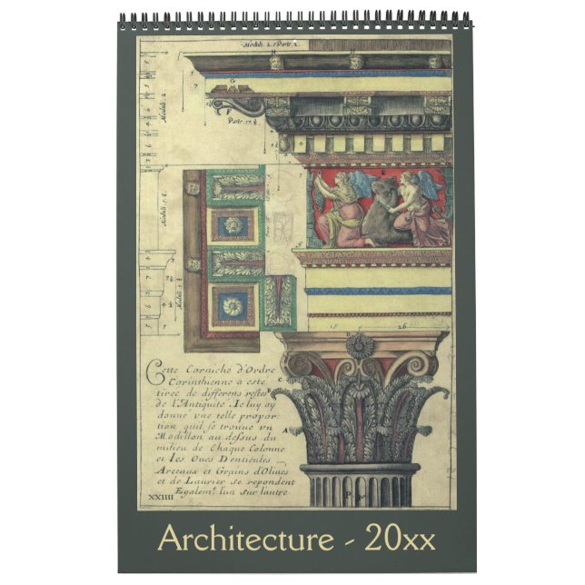Antike Architektur aus der Renaissance Kalender (Titelbild)