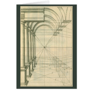 Antike Architektur, Bögen Säulen Perspektive
