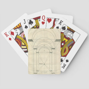 Antike Architektur, Renaissance-Bogen-Perspektive Spielkarten