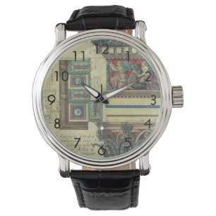 Antike Architektur, Säule mit Gesimsgestaltung Armbanduhr