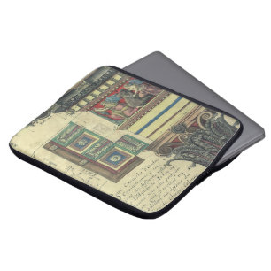 Antike Architektur, Säule mit Gesimsgestaltung Laptopschutzhülle