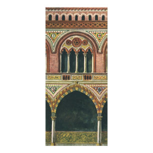 Antike Architektur, Zitadelle in Pavia, Italien Werbekarte