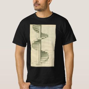 Antike Architekturtreppe, Wendeltreppe T-Shirt