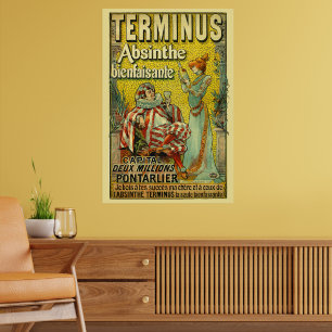 Antike Art Nouveau Absinthe Werbung aus der viktor Poster