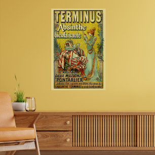 Antike Art Nouveau Absinthe Werbung aus der viktor Poster
