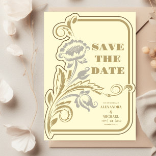 Antike Art Nouveau Hochzeit Save The Date