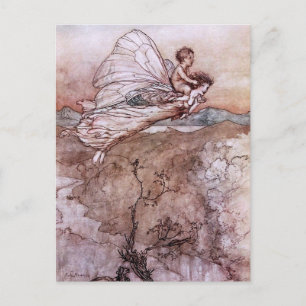 Antike Arthur Rackham Feenillustration Postkarte