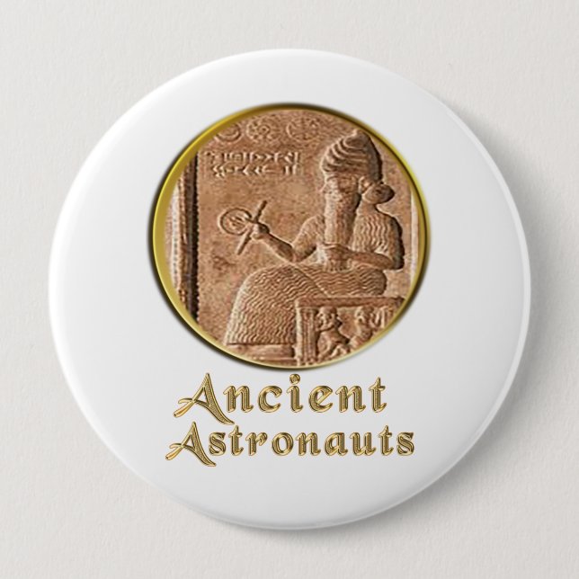 Antike Astronauten Button (Vorderseite)